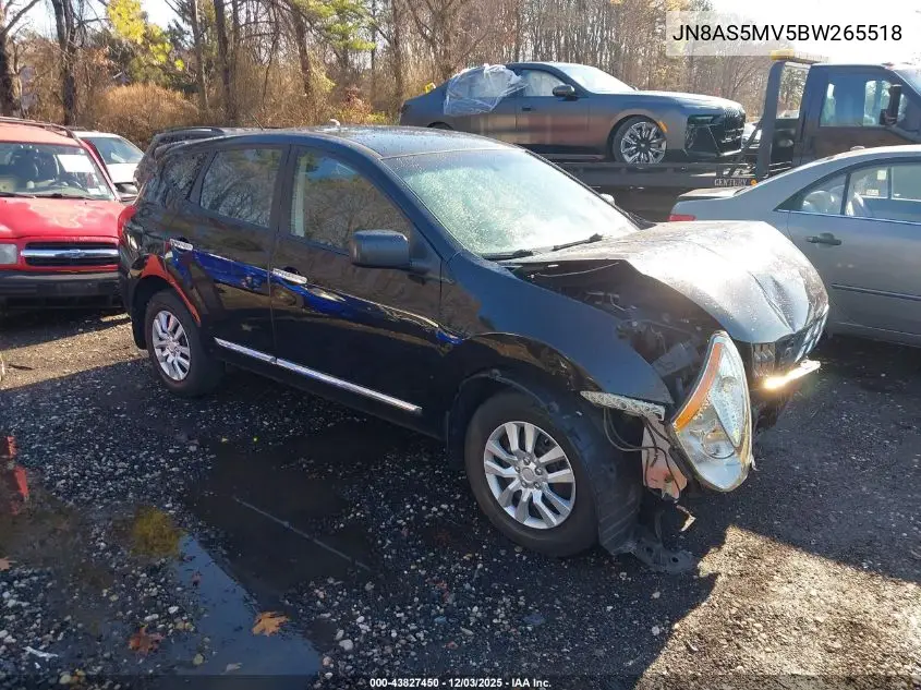 JN8AS5MV5BW265518 2011 Nissan Rogue S