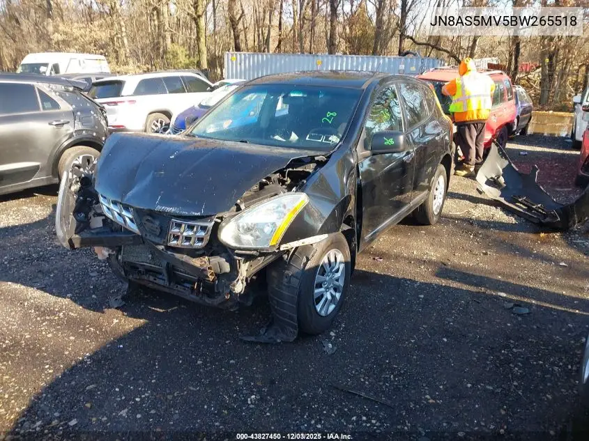 JN8AS5MV5BW265518 2011 Nissan Rogue S