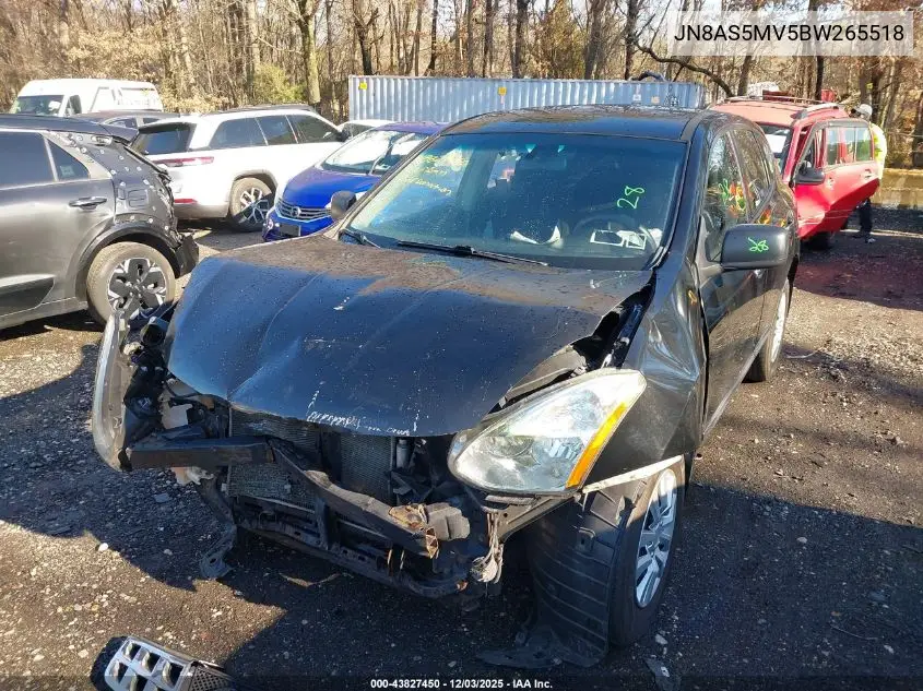 JN8AS5MV5BW265518 2011 Nissan Rogue S