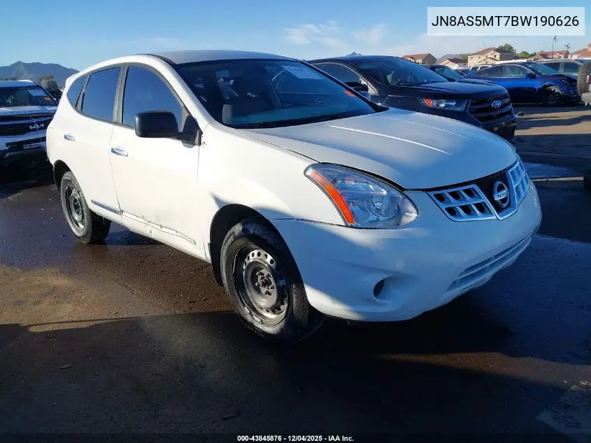 JN8AS5MT7BW190626 2011 Nissan Rogue S