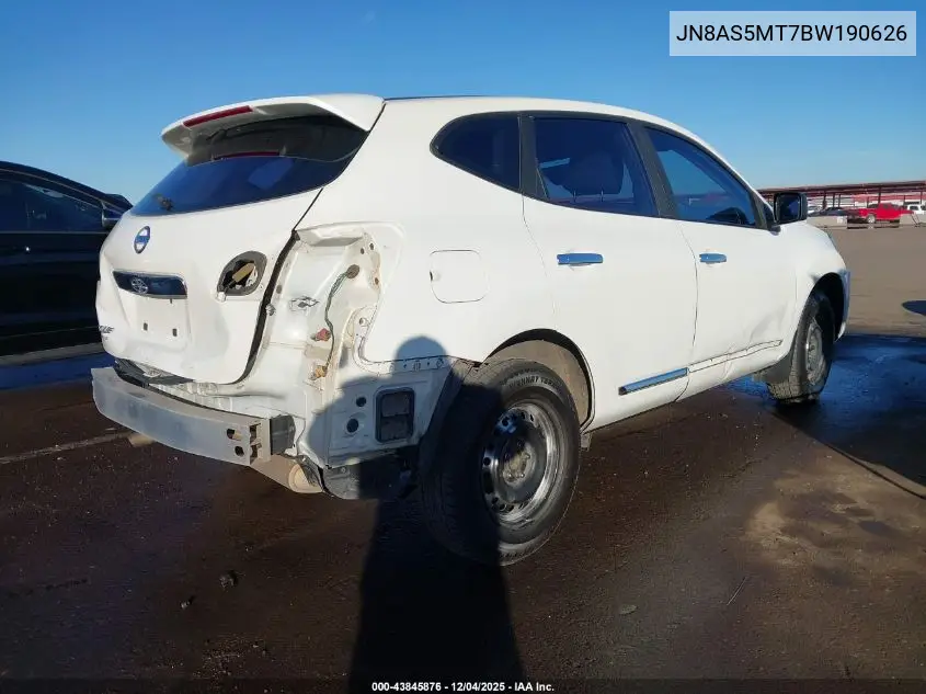 JN8AS5MT7BW190626 2011 Nissan Rogue S