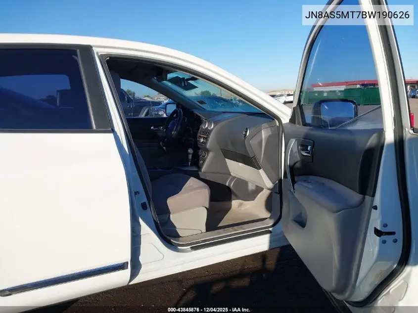 JN8AS5MT7BW190626 2011 Nissan Rogue S