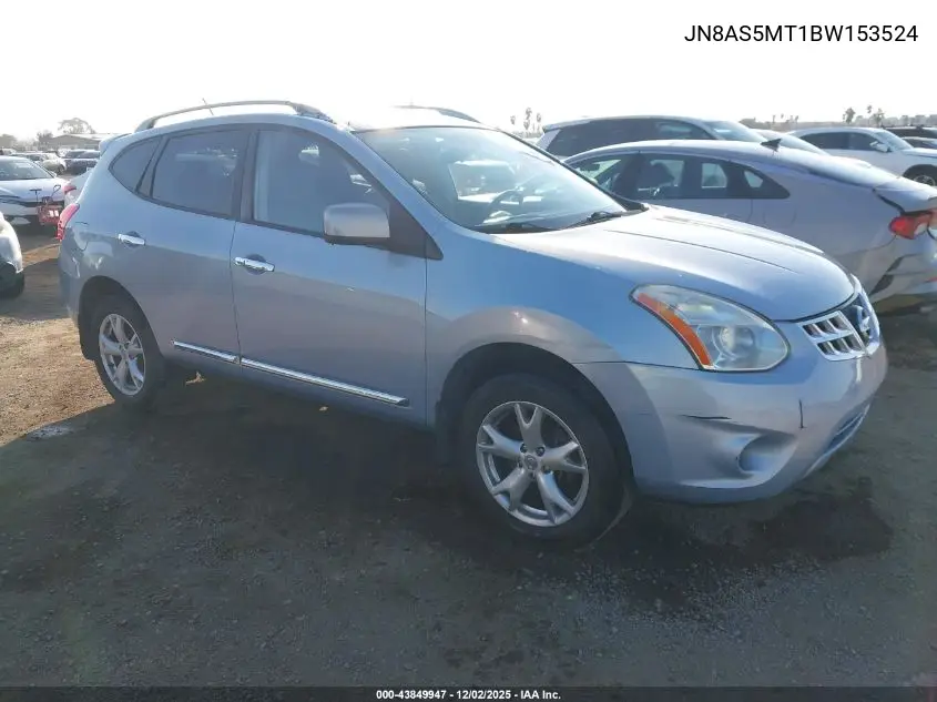 JN8AS5MT1BW153524 2011 Nissan Rogue Sv