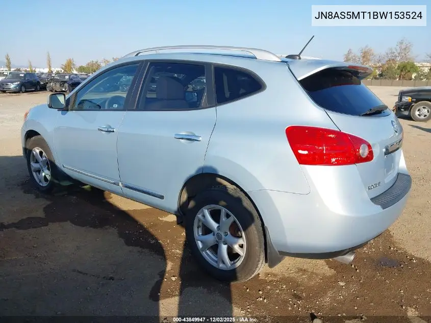 JN8AS5MT1BW153524 2011 Nissan Rogue Sv