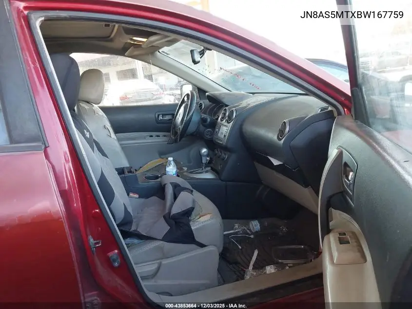JN8AS5MTXBW167759 2011 Nissan Rogue Sv