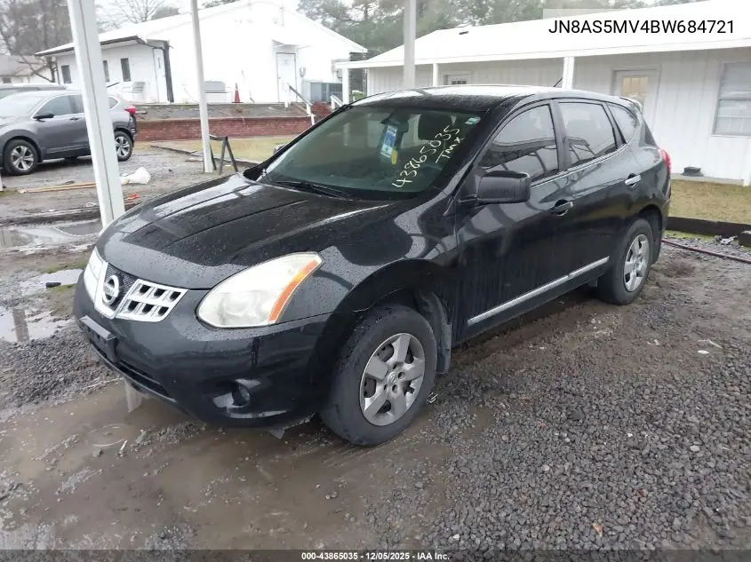 JN8AS5MV4BW684721 2011 Nissan Rogue S