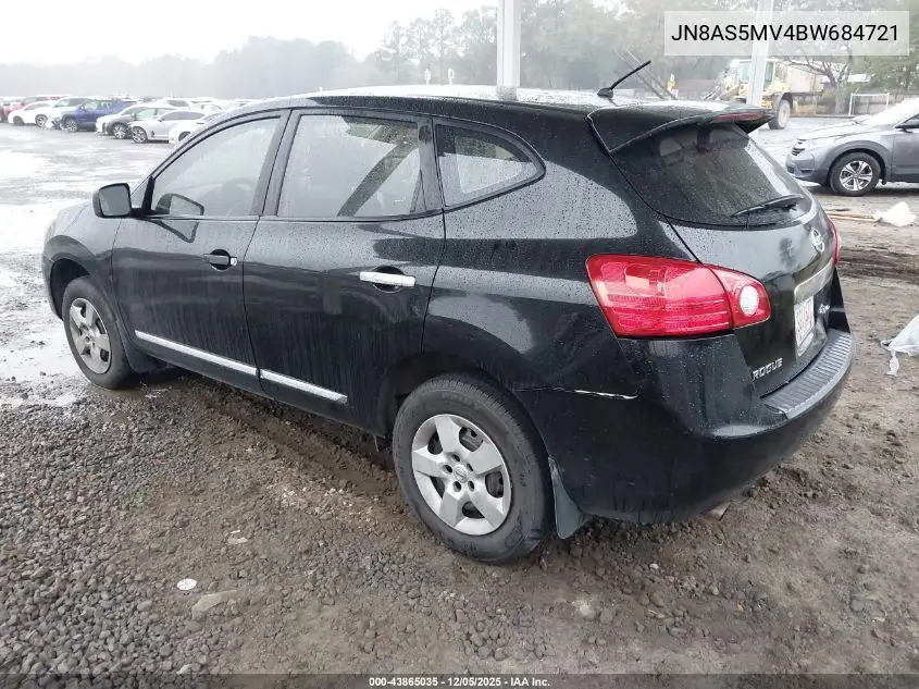 JN8AS5MV4BW684721 2011 Nissan Rogue S