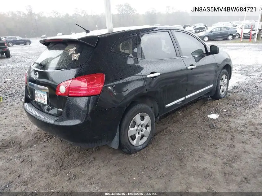 JN8AS5MV4BW684721 2011 Nissan Rogue S