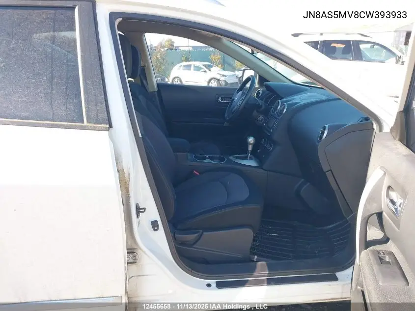 JN8AS5MV8CW393933 2012 Nissan Rogue S/Sv