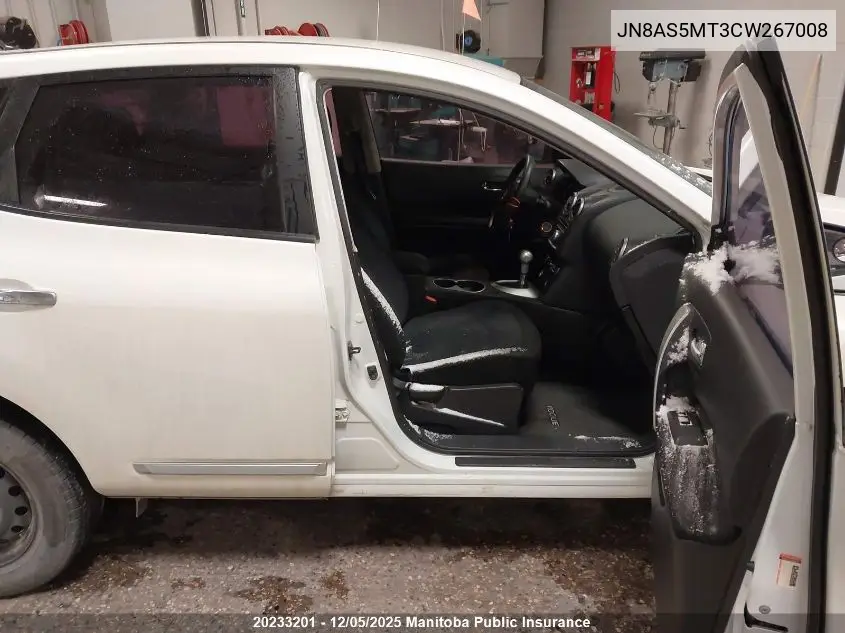 JN8AS5MT3CW267008 2012 Nissan Rogue S