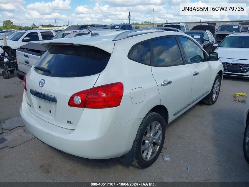 JN8AS5MT6CW279735 2012 Nissan Rogue Sv W/Sl Pkg