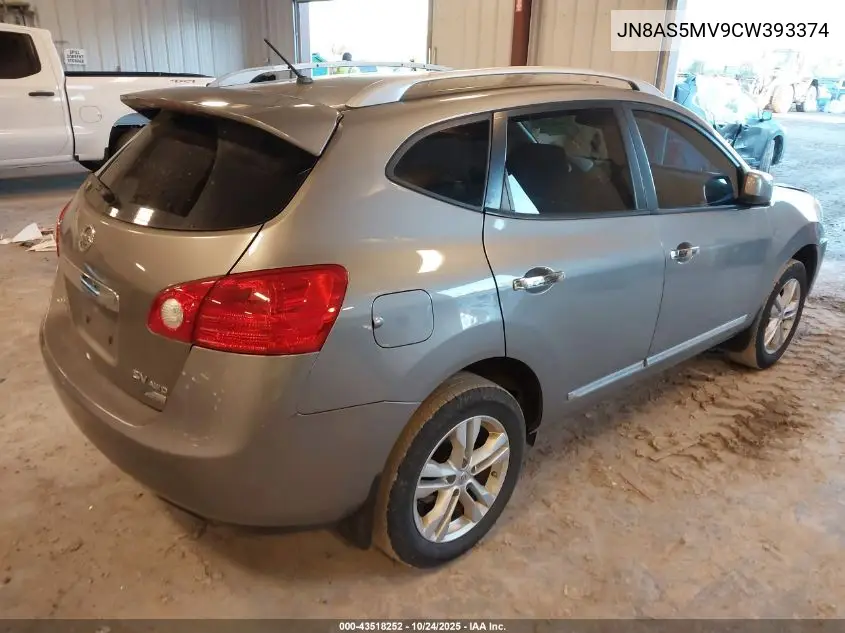 JN8AS5MV9CW393374 2012 Nissan Rogue Sv