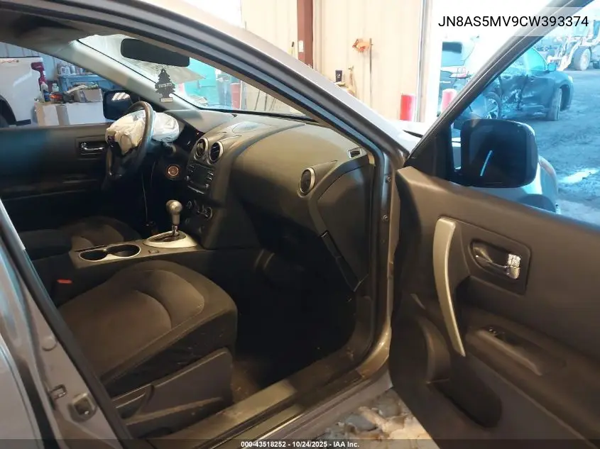 JN8AS5MV9CW393374 2012 Nissan Rogue Sv