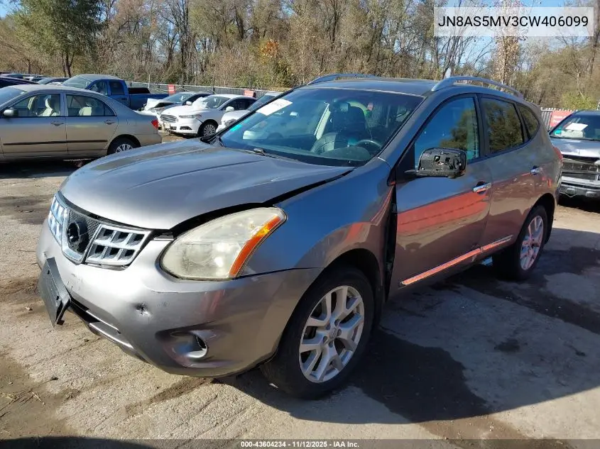 JN8AS5MV3CW406099 2012 Nissan Rogue Sv W/Sl Pkg