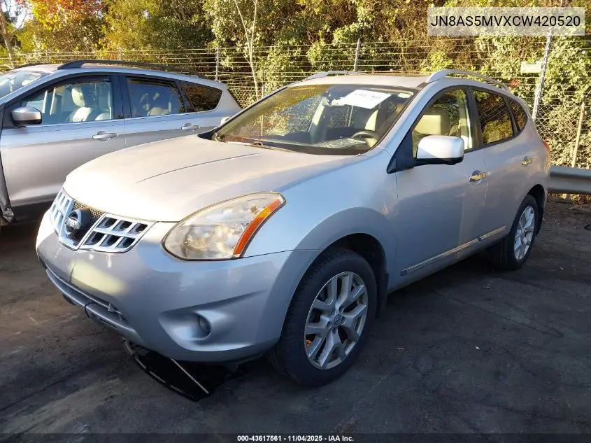 JN8AS5MVXCW420520 2012 Nissan Rogue Sv W/Sl Pkg