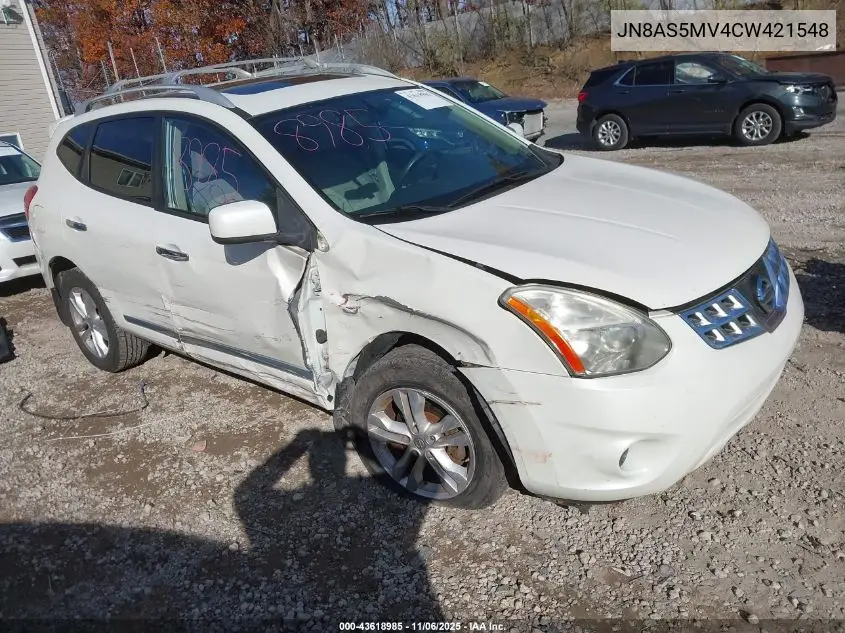 JN8AS5MV4CW421548 2012 Nissan Rogue Sv