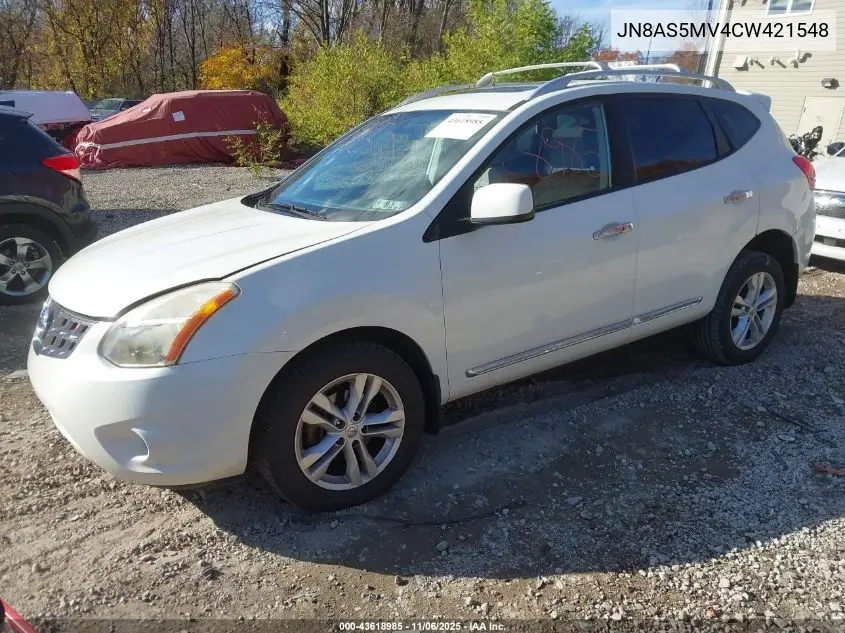 JN8AS5MV4CW421548 2012 Nissan Rogue Sv