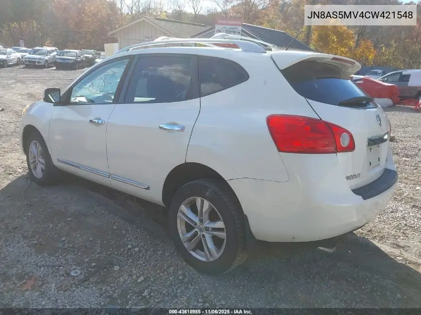 JN8AS5MV4CW421548 2012 Nissan Rogue Sv