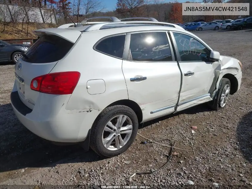 JN8AS5MV4CW421548 2012 Nissan Rogue Sv