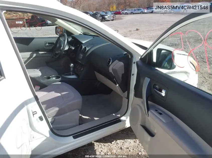 JN8AS5MV4CW421548 2012 Nissan Rogue Sv