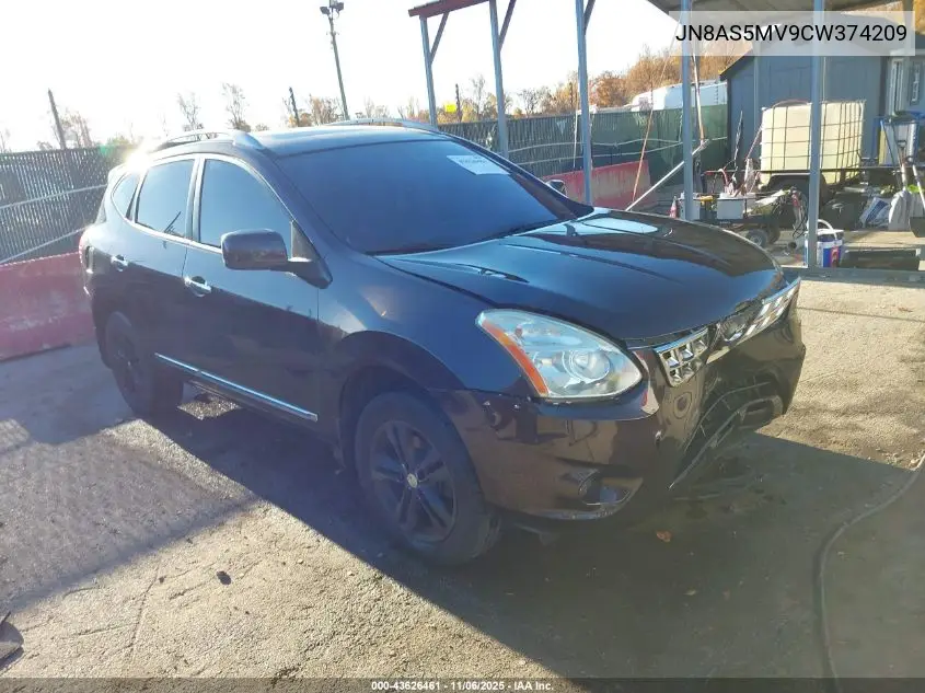 JN8AS5MV9CW374209 2012 Nissan Rogue Sv