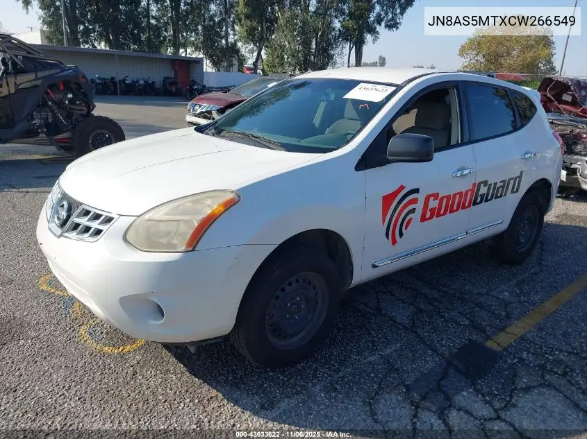 JN8AS5MTXCW266549 2012 Nissan Rogue S