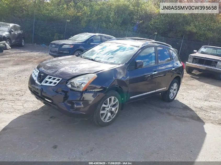 JN8AS5MV0CW395658 2012 Nissan Rogue Sv W/Sl Pkg