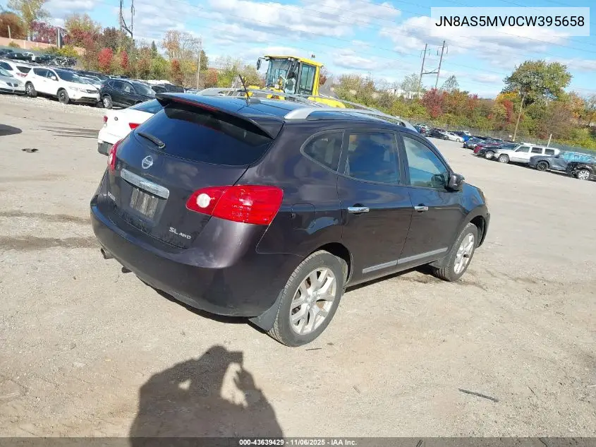 JN8AS5MV0CW395658 2012 Nissan Rogue Sv W/Sl Pkg