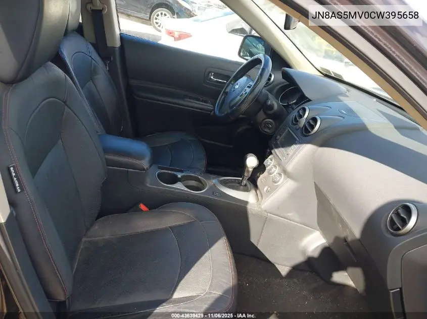 JN8AS5MV0CW395658 2012 Nissan Rogue Sv W/Sl Pkg