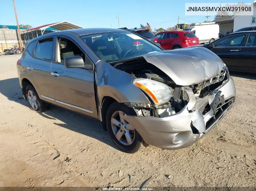 JN8AS5MVXCW391908 2012 Nissan Rogue S