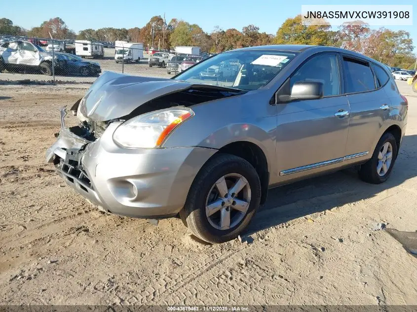 JN8AS5MVXCW391908 2012 Nissan Rogue S