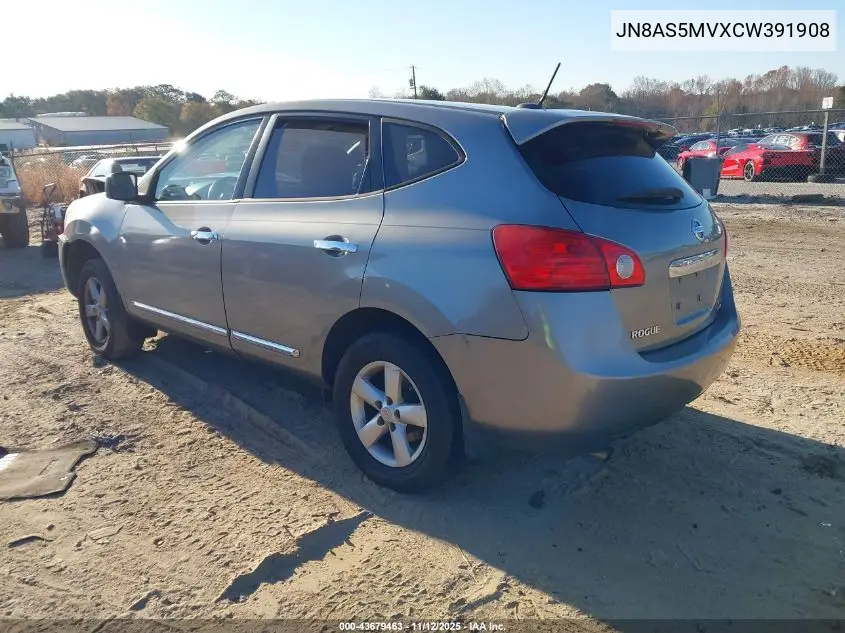 JN8AS5MVXCW391908 2012 Nissan Rogue S