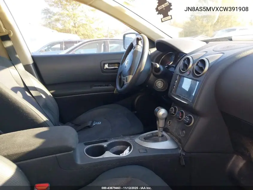 JN8AS5MVXCW391908 2012 Nissan Rogue S