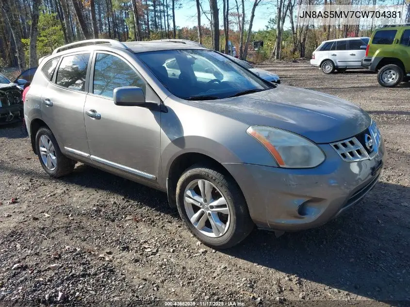 JN8AS5MV7CW704381 2012 Nissan Rogue Sv