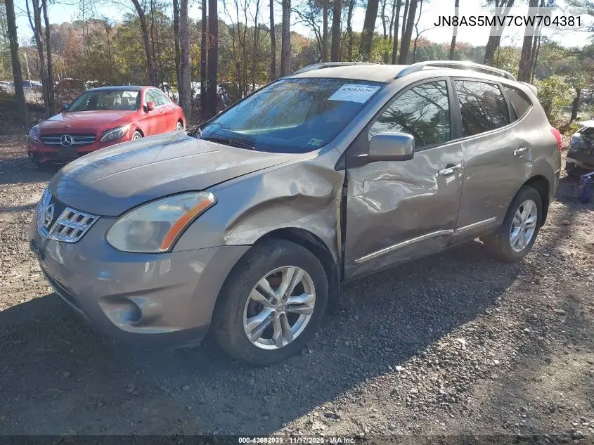 JN8AS5MV7CW704381 2012 Nissan Rogue Sv