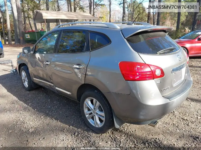 JN8AS5MV7CW704381 2012 Nissan Rogue Sv