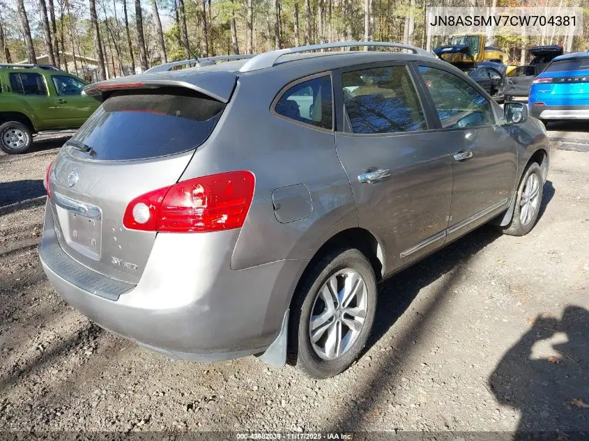 JN8AS5MV7CW704381 2012 Nissan Rogue Sv