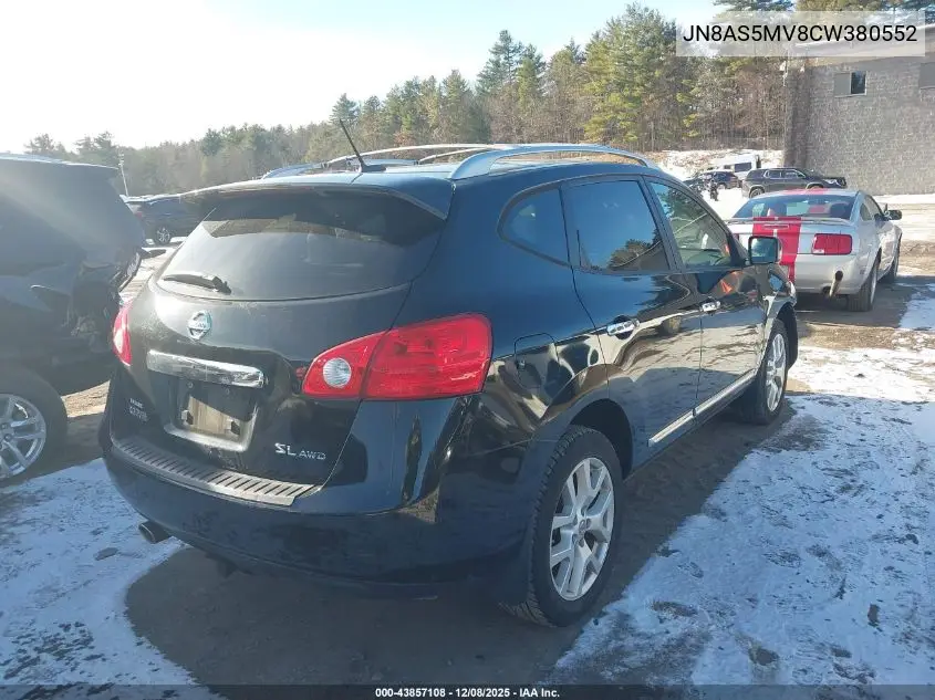 JN8AS5MV8CW380552 2012 Nissan Rogue Sv W/Sl Pkg