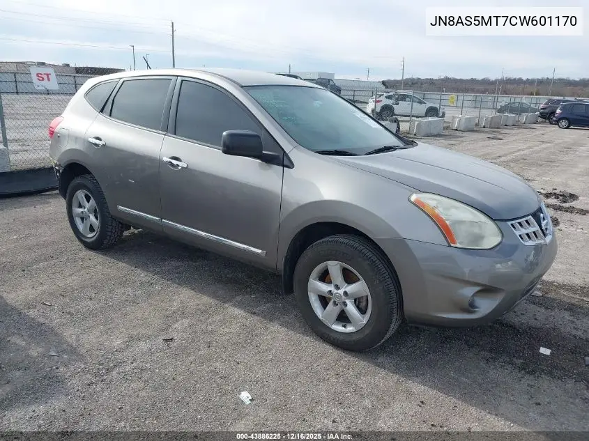 JN8AS5MT7CW601170 2012 Nissan Rogue S