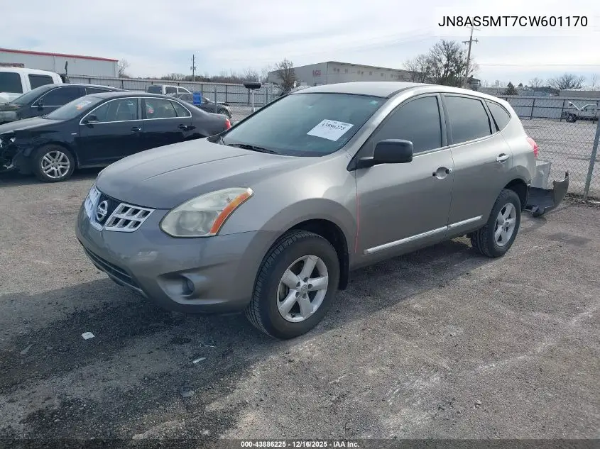 JN8AS5MT7CW601170 2012 Nissan Rogue S