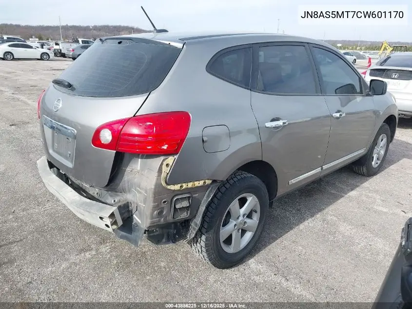 JN8AS5MT7CW601170 2012 Nissan Rogue S