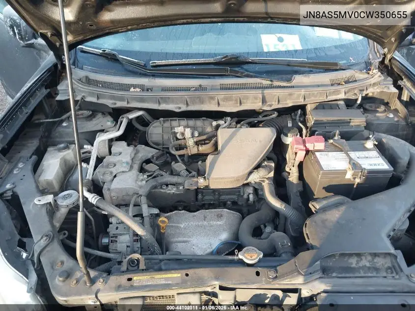 JN8AS5MV0CW350655 2012 Nissan Rogue S