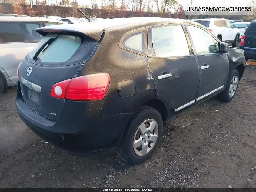 JN8AS5MV0CW350655 2012 Nissan Rogue S