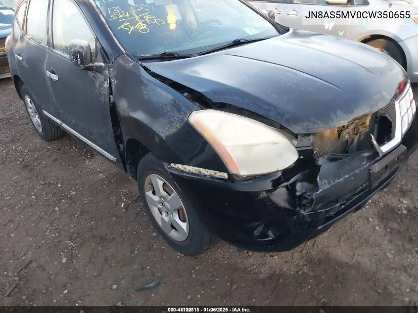 JN8AS5MV0CW350655 2012 Nissan Rogue S
