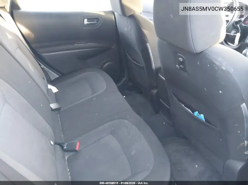 JN8AS5MV0CW350655 2012 Nissan Rogue S