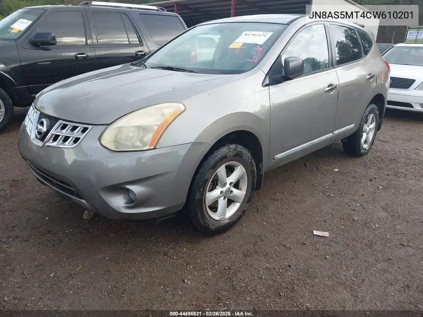 JN8AS5MT4CW610201 2012 Nissan Rogue S