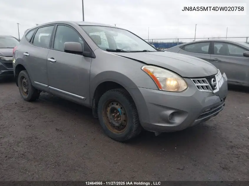 JN8AS5MT4DW020758 2013 Nissan Rogue S/Sv