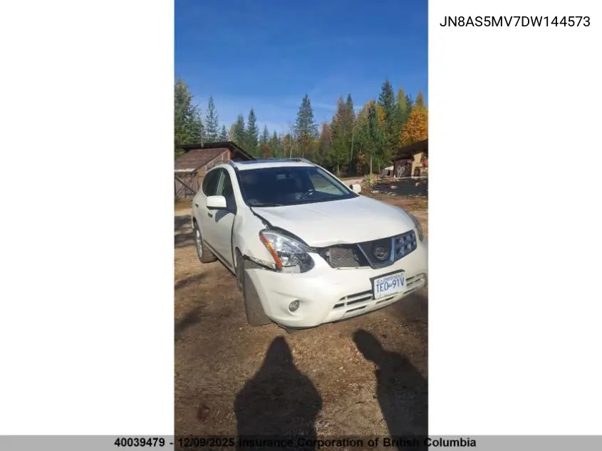 JN8AS5MV7DW144573 2013 Nissan Rogue