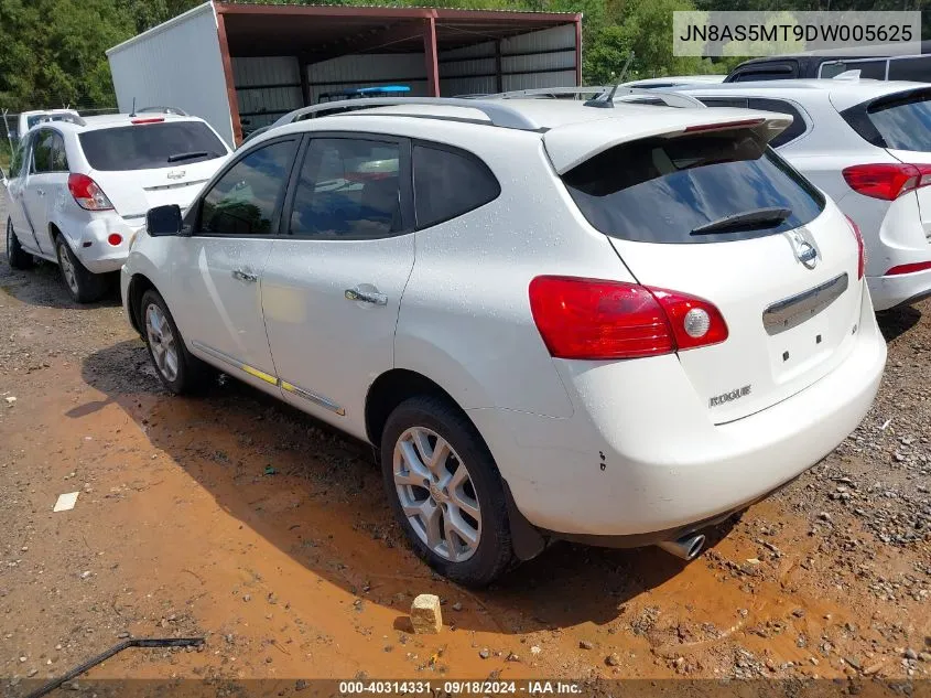 2013 Nissan Rogue Sv W/Sl Pkg VIN: JN8AS5MT9DW005625 Lot: 40314331