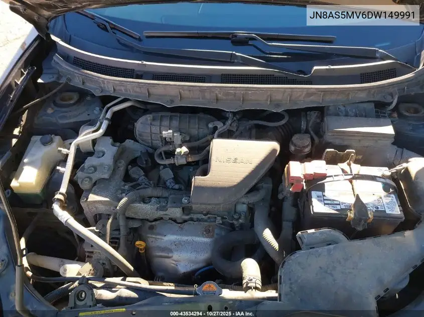 JN8AS5MV6DW149991 2013 Nissan Rogue S